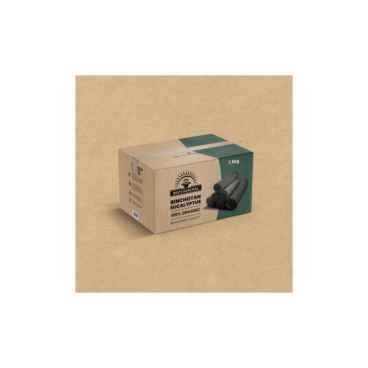 Bestcharcoal Binchotan Eucalyptus 7,5kg "hvitt" trekull fra Asia Bestcharcoal Binchotan Eucalyptus 7,5kg "hvitt" trekull fra Asia