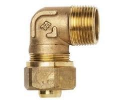 IMI Hydronic PEX Albue med Nippel 20mm x 1/2" Stål Rørdel