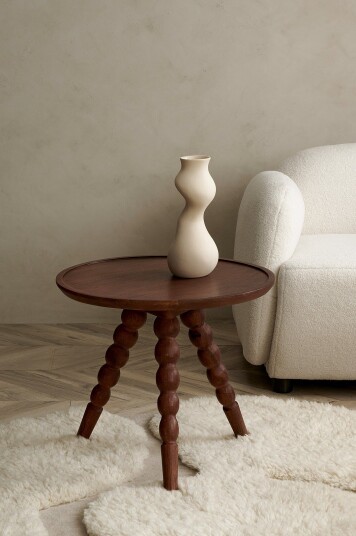 Ellos Home Sidebord Flingan diameter 51 cm Brun