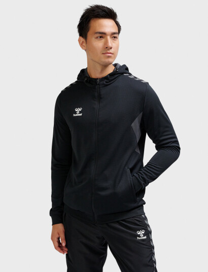 Hummel Hmlauthentic Pl Zip Hoodie - Black - XXL