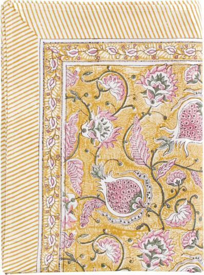 Pomegranate duk gul og rose 150x230cm Pomegranate duk gul og rose 150x230cm