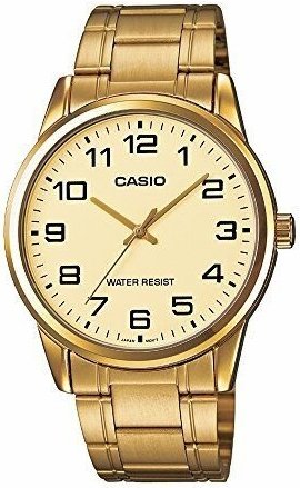 Casio Herreklokke MTP V001G 9BUDF Classic Gullfarget/Gulltonet stål Casio Herreklokke MTP V001G 9BUDF Classic Gullfarget/Gulltonet stål