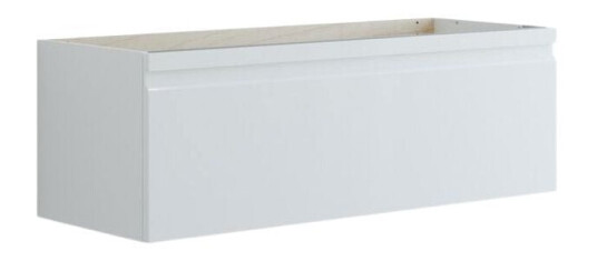 Dansani Inzo Integrert Servantskap 1 Skuff B60 120xh40xd44cm Hvit Matt Lakk / 120cm Dobbel