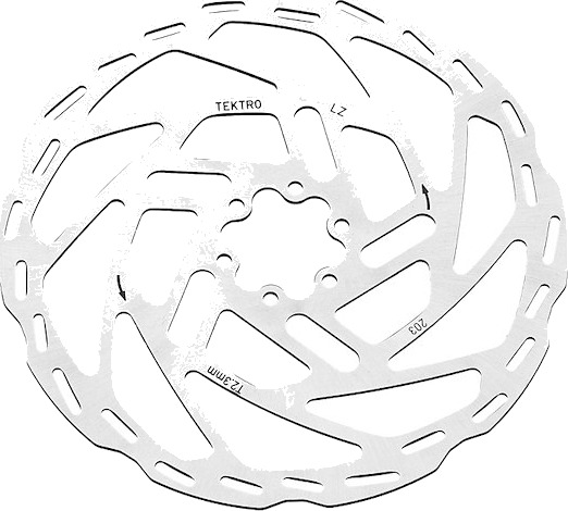 Tektro Cargo bremseskive ø203mm 2,3mm 6-bolt med stor bremsemodulering