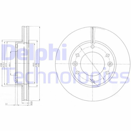 Bremseskive DELPHI BG4137