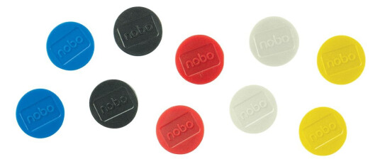 Nobo Magneter 32 mm 10 pakning Fargeblanding Nobo Magneter 32 mm 10 pakning Fargeblanding