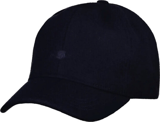 Gant Tonal Shield Melton Cap - Navy - ONE SIZE