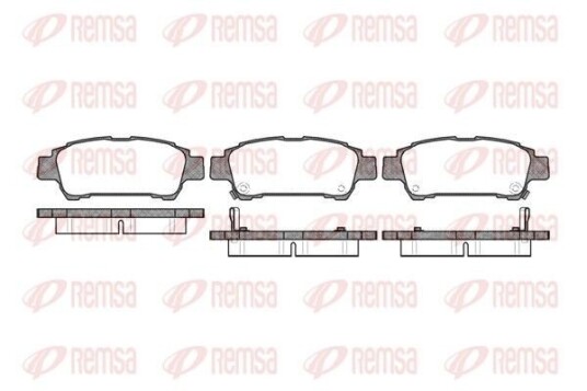 Bremseklosser REMSA 0820.02 Bremseklosser REMSA 0820.02