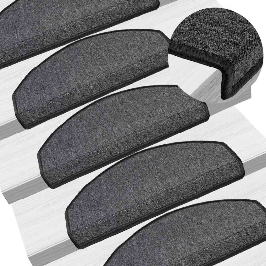  Trappematter 20 stk antrasitt 65x24x4 cm 8721288459084