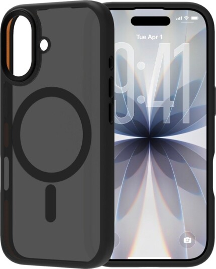 Ferrelli iPhone 17 Drop Case Mag deksel svart/oransje