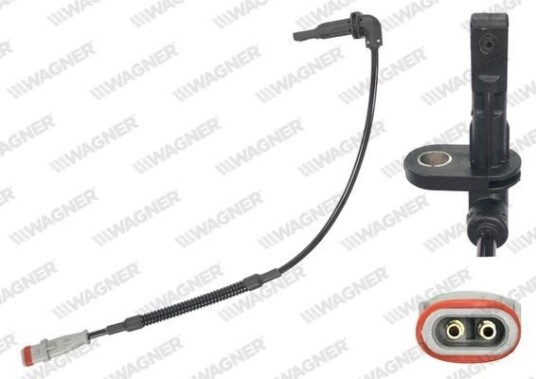 Sensor, ABS WAGNER ABS00464