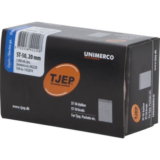TJEP 842220 Dykkert ST-50 FZB 1,8 x 20 mm 3000-pakning Innfesting