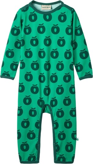 Småfolk | Elstar Long-Sleeved Baby Suit With Apples | 74
