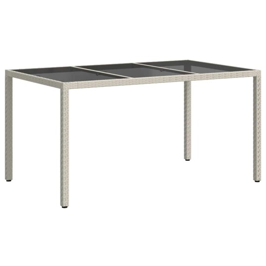 Hage Spisebord Hvit 150x90x75 cm Poly Rottning
