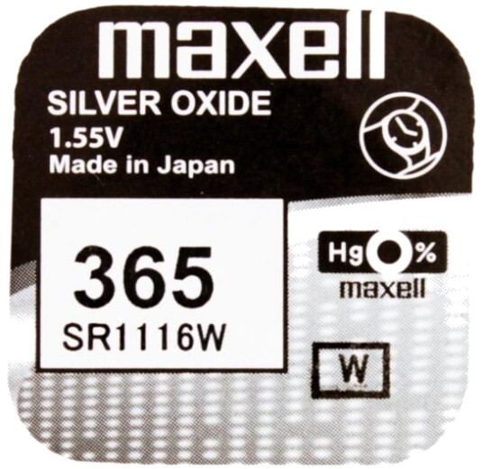 Maxell 365 / 366 / V538 / 608 / 280-46 / SR1116W Maxell 365 / 366 / V538 / 608 / 280-46 / SR1116W