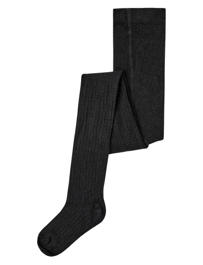 Name It Glitter Rib Strømpebukse 74-80 Svart