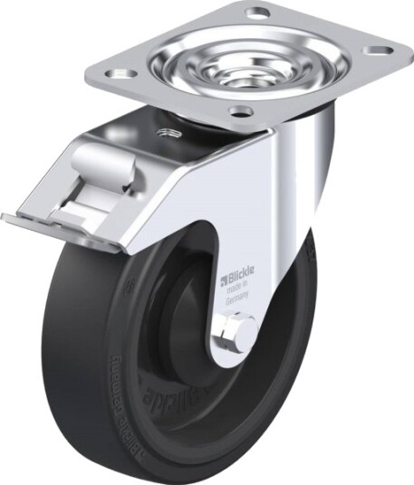 Blickle Styrehjul Med Bremse 230532 L-Poev 125Ka-Fi - Hjuldiameter 125 Mm - Bæreevne (Maks.) 250 Kg - 1 Stk