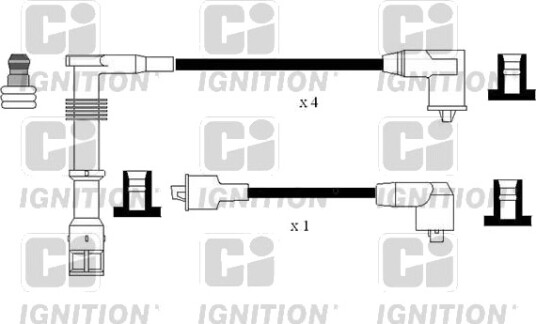 Tennplugg kabelsett QUINTON HAZELL XC1175