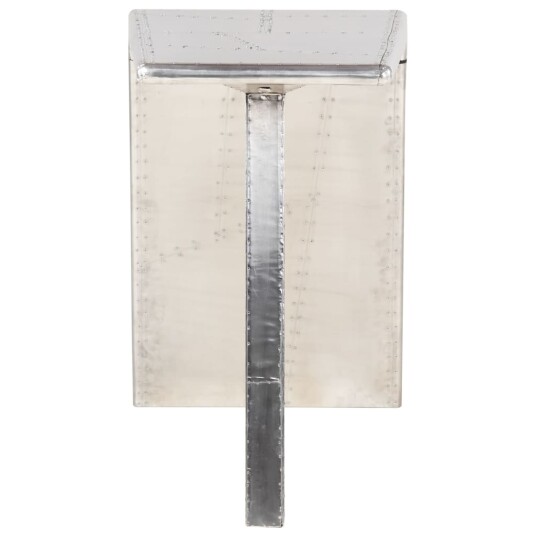 vidaXL Aviator skrivebord sølv 112x50x76 cm metall