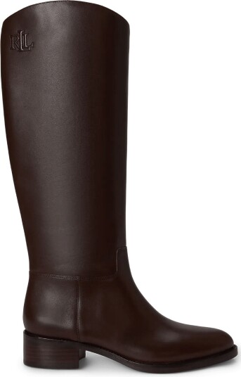 Lauren Ralph Lauren Kyle Calfskin Tall Boot CHESTNUT BROWN 38 Lauren Ralph Lauren Kyle Calfskin Tall Boot CHESTNUT BROWN 38