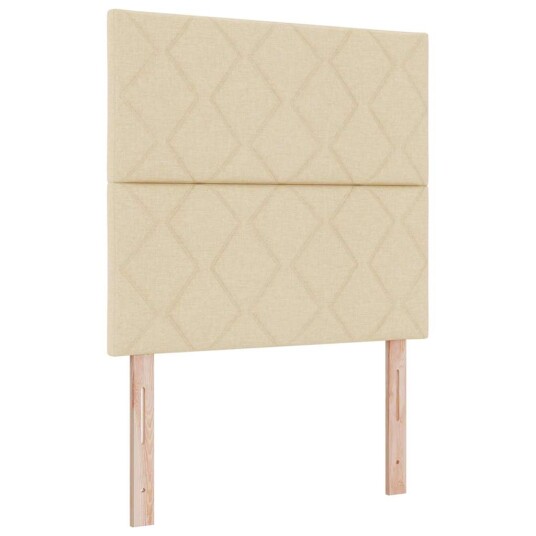 Sengramme i Krem 100x200 cm laget av Stoff