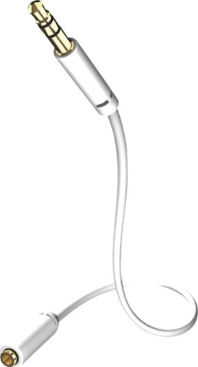 In Akustik Star Mp3 Audio Cable Lydforlengelseskabel Mini Phone Stereo 3.5 Mm Hunn Til Mini Phone Stereo 3.5 Mm Hann 5 M Skjermet Hvit