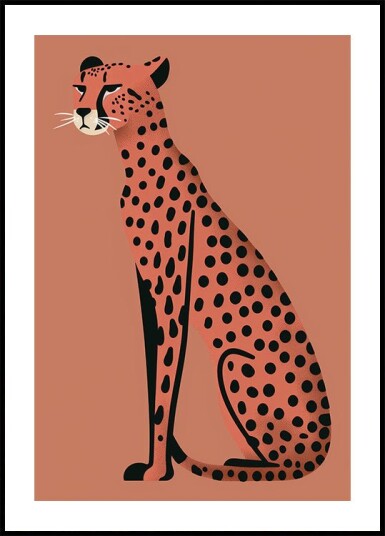 Modern Cheetah Plakat Plakat / 50x70cm