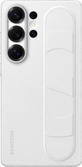 Samsung Galaxy S25 Ultra Standing Grip Deksel Hvit Samsung Galaxy S25 Ultra Standing Grip Deksel Hvit