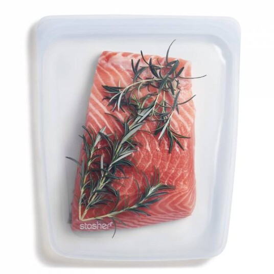STASHER Silikonpose Half Gallon Display Forskjellige farger 12pk
