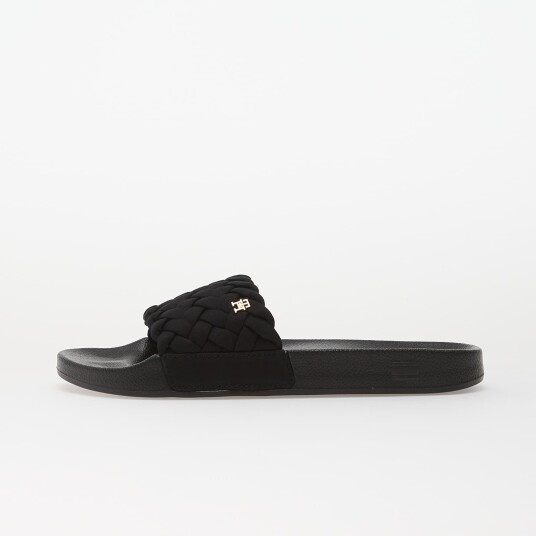 Tommy Hilfiger Th Braided Pool Slide Black 41