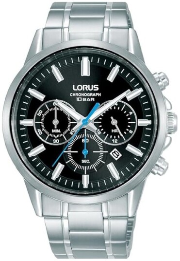 Lorus Herreklokke RT371KX9 Sports Sort/Stål Ø42 mm