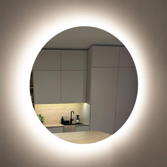 LED speil AGGE LED Mirror Round Backlight 17W / 3000 6000K / 800 mm LED speil AGGE LED Mirror Round Backlight 17W / 3000 6000K / 800 mm