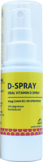 Nordaid D-Spray 40 µg Munnspray, 30 ml Nordaid D-Spray 40 µg Munnspray, 30 ml