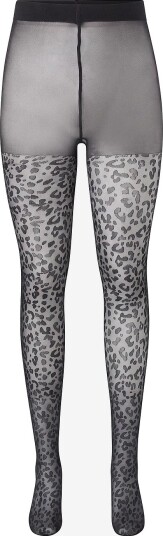 Pamela Mann Tightser Leopard Pattern Curvy Super Stretch Tights Svart Pamela Mann Tightser Leopard Pattern Curvy Super Stretch Tights Svart