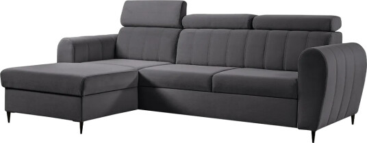 Hoffman Sofa med Sjeselong 3 seter Grå Hoffman Sofa med Sjeselong 3 seter Grå