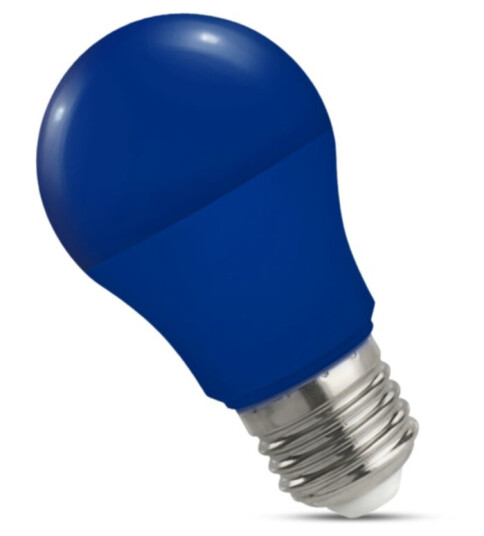 Blå E27 LED-lampe 4,9 W