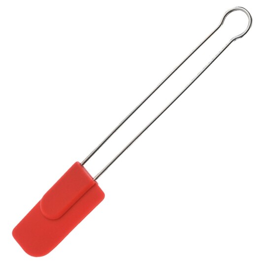 Westmark Slikkepotte Silicone 22.5x3.5x1 cm (LxBxD) Rød/Sølvfarge Westmark Slikkepotte Silicone 22.5x3.5x1 cm (LxBxD) Rød/Sølvfarge