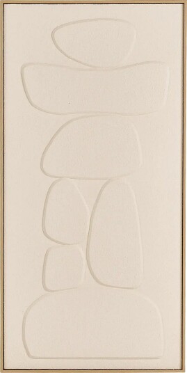 House Nordic Vera   Relief Wall Decoration   BEIGE   4.5X60XH120 cm