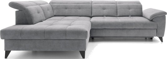 Inferne 5 seters Sofa med Sjeselong   Grå