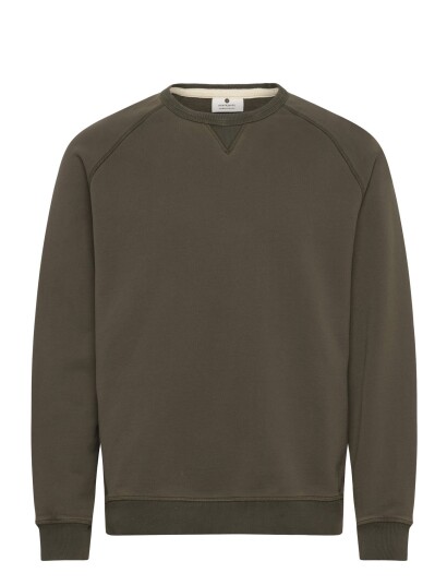 Anerkjendt Aktoni Basic Sweat Khaki green XXL