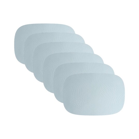 Aida Karim Rashid 6 x placemat 95% recycled leather Aqua