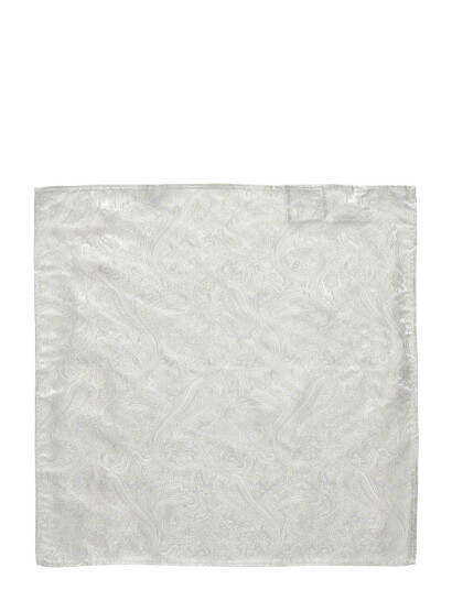 Amanda Christensen Tie & Pocket Square Cream ONE SIZE