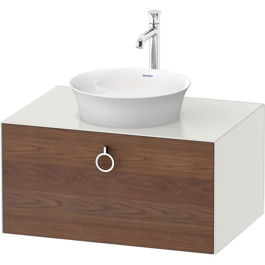 Duravit White Tulip Servantskap 1 skuff 80x55x40,8 cm Valnøtt/Hvit Matt