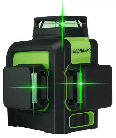 Dedra Multilaser 3D Grønn Laser 30 50 m Selvnivellerende