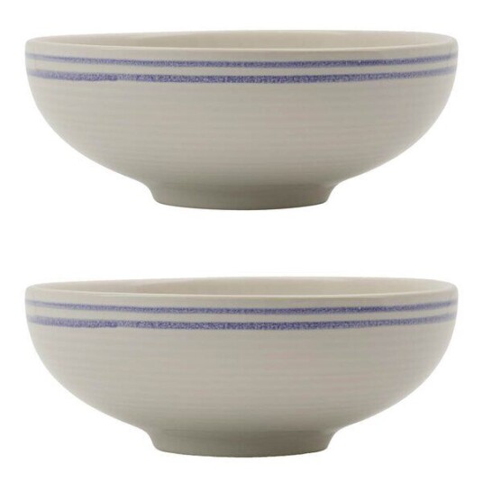 Nicolas Vahé Bistro skål 15,5 cm 2 stk blå/hvit Nicolas Vahé Bistro skål 15,5 cm 2 stk blå/hvit