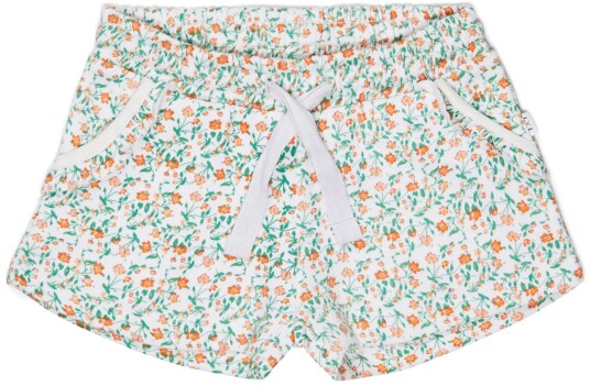 Luca &  Lola Duna Shorts White/Flowers 98-104