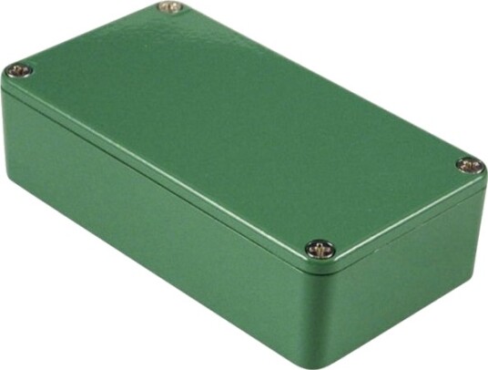 Hammond 1590XXGR Universalkabinett 145×121×39 mm Aluminium Grønn Kabinett