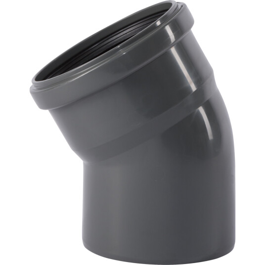 Ostendorf 110mm 30° Grå Plast Bend for Overvann og Drensrør