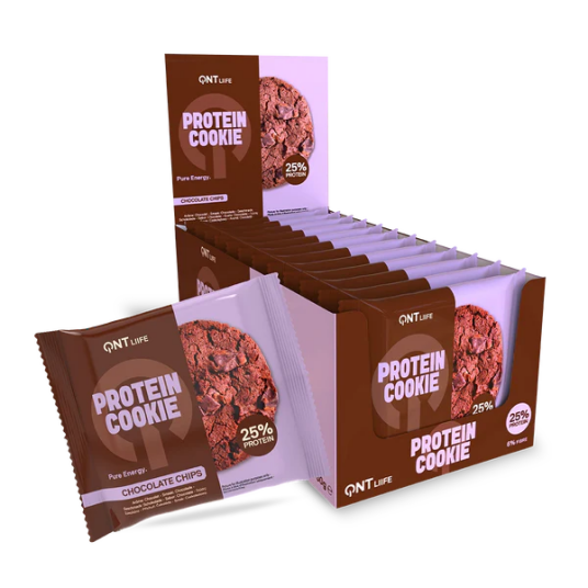 QNT Protein Cookie 12x60 g Chocolate Chips QNT Protein Cookie 12x60 g Chocolate Chips