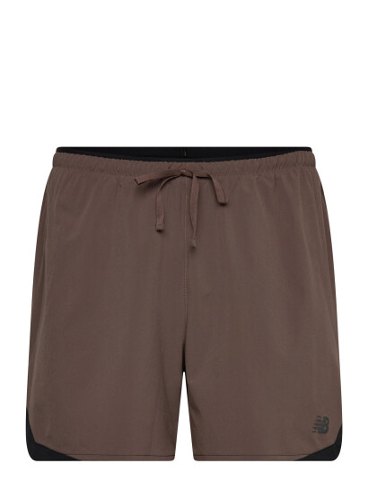 New Balance Athletics Run Short 5"   Brown   S
